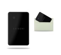 SATECHI FindAll Wallet Card with Find My, Wallet Tracker Card with Left Behind Notification, Sound Alert and Wireless Charging, Works with iPhone, iPad, Mac - Black
