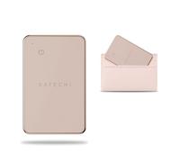 SATECHI FindAll Wallet Card with Find My, Wallet Tracker Card with Left Behind Notification, Sound Alert and Wireless Charging, Works with iPhone, iPad, Mac - Desert Rose