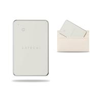 SATECHI FindAll™ Wallet Card, Find My Compatible for iPhone & iPad, Sand | GPS tracker alternative with Apple Find My, wallet tracker card, wireless charging, left-behind alerts, loud chime