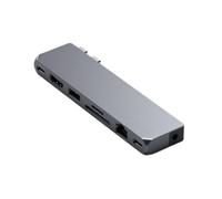 Satechi Hub USB Aluminum Pro Hub Max for MacBook, Charcoal-grey