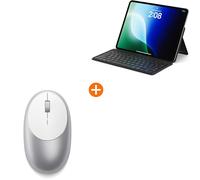 Satechi M1 Wireless Bluetooth Mouse OntheGo Bluetooth Keyboard (US QWERTY Layout with No £ Sign) Bundle