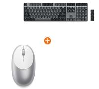 Satechi M1 Wireless Bluetooth Mouse SM3 Mechanical Keyboard (US QWERTY Layout with No £ Sign) Bundle