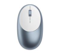 Satechi Souris sans Fil Bluetooth Aluminium M1 avec Port Rechargeable Type C - Compatible avec MacBook Pro/Air M2 2022, Mac Mini, iMac Pro/iMac, iPad Air M1 2022, iPad Pro 2021 et Plus (Bleu)