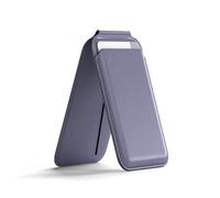Satechi Magnetic MagSafe Wallet, Double Flap Stand Card Holder, 4 Slots with Front NFC Pass-Through, Adjustable Phone Attachment for iPhone 17/16/15/14/13/12, Travel Accessory - Purple