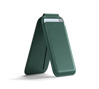 Satechi Magnetic MagSafe Wallet, Double Flap Stand Card Holder, 4 Slots with Front NFC Pass-Through, Adjustable Phone Attachment for iPhone 17/16/15/14/13/12, Travel Accessory - Forest Green
