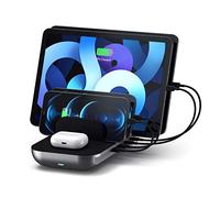 SATECHI Multi Device Charging Station with Wireless Charging - iPad Charging Dock - For iPad Pro/Air M1, iPhone 16/15/14/13/12/11 Pro Max/Pro, AirPods 4/3/2/1