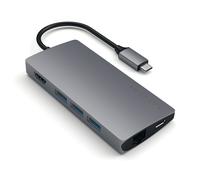 Satechi Multi-Port Adapter V2 Dock st. USB 3.2 Gen 1 (3.1 Gen 1) Type-C Grey