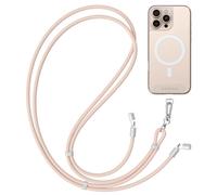 Satechi Neck strap with USB-C cable Series Lanyard OntheGo Fast Charging, Pink