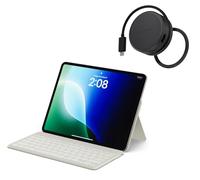 Satechi OntheGo Bluetooth Keyboard with Adjustable Stand USB C Rechargeable US QWERTY Sand and OntheGo 7 in 1 USB C Hub with 100W PD HDMI 4K Gigabit Ethernet Space Black Bundle