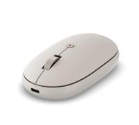 Satechi OntheGo Bluetooth Mouse with USB-C Rechargeable Battery, Connect up 3 Devices, Compact and Portable Wireless Mouse for Laptop, Computer, Tablet - Sand