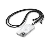 Satechi OntheGo™ Lanyard Cable, 60 W Fast Charging, Black | Supports 480 Mbps data transfer, built-in crossbody strap, 1.5 m braided cord, for iPhone, Android