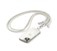 Satechi OntheGo USB-C Lanyard Cable, 60W Fast Charging, 480Mbps Data Transfer, Built-in Crossbody Strap, Adjustable 1.5m / 4.9ft Braided Cord, USB-C to USB-C Cable for iPhone, Android - Sand