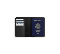 Satechi Passport Holder for Travel with Find My, Passport Cover with 4 Card Holder, Wireless Charging, and RFID Protection - Travel Essential Synthetic Material (PU) Passport Holder - Black