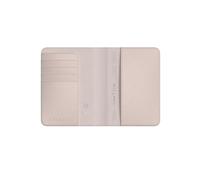 Satechi Passport Holder for Travel with Find My, Passport Cover with 4 Card Holder, Wireless Charging, and RFID Protection - Travel Essential Synthetic Material (PU) Passport Holder - Desert Rose