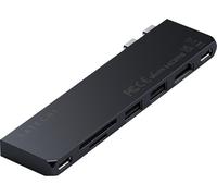 SATECHI USB-C Hub Multiport Adapter Pro Slim, 7 in 1 Dongle - For MacBook Pro/Air M2 with USB 4 Port, 4K HDMI Resolution, USB3.2 Gen 2, SD/TF Card Reader, and 100W USB-C PD (Space Grey)