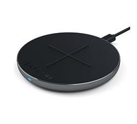 SATECHI Qi-Certified Aluminum Type-C PD & QC Wireless Charger - Up to 7.5W/10W - Compatible with iPhone 17 to 12 series - Adapter Sold Separately (Space Grey)