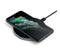 SATECHI Qi-Certified Aluminum Wireless Charger - Compatible with iPhone 14/14 Plus, iPhone 13 Pro Max/13 Pro/13 Mini/13, iPhone 12 Pro Max/12 Pro/12 Mini/12 - Adapter Sold Separately (Space Grey)