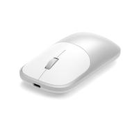 Satechi Slim EX Wireless Mouse, Multi-Device Bluetooth & 2.4GHz Connection for macOS, Windows, iPadOS, and Android, Quiet Clicks, Anodized Aluminium Shell, USB-C Rechargeable Battery - Silver