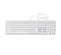 Satechi Slim LX3 Wired Keyboard with Keypad, US QWERTY, Silver