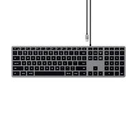 Satechi Slim W3 Wired Backlit Keyboard with Numeric Keypad - Illuminated Keys & USB-C Connection - for MacBook Pro, MacBook Air, iPad Pro, iMac and More (US-QWERTY LAYOUT)
