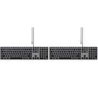 Satechi Slim W3 Wired Backlit Keyboard with Numeric Keypad, , USB-C Connection - for MacBook Air & Pro M5 M4, Mac Mini, iPad Air & Pro M5 M4 M3, iMac and more (Pack of 2)