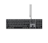 Satechi Slim W3 Wired Backlit Keyboard with Numeric Keypad - Illuminated Keys & USB-C Connection - for MacBook Pro, MacBook Air, iPad Pro, iMac and More (US-QWERTY LAYOUT)