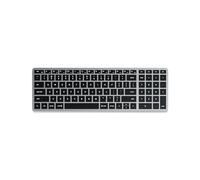 Satechi Slim X2 Bluetooth Backlit Keyboard with Numeric Keypad for Mac, Illuminated Keys & Multi-Device Sync, for Macbook Air/Pro M4, iPad Air/Pro M4, Mac Mini, iMac - Space Grey (US-QWERTY LAYOUT)