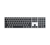 Satechi Slim X3 Wireless Keyboard, Bluetooth Backlit Keyboard with Numeric Keypad, Multi-Device for MacBook Air & Pro M4 M3, iPad Air & Pro M4 M3, Mac Mini, iMac - Silver (US-QWERTY LAYOUT)