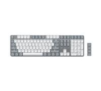 Satechi SM3 Mechanical Keyboard, US QWERTY, Rechargeable, Light Grey | US QWERTY layout (English, US), 108 keys, backlit, designed for gaming, for MacBook, Windows and more