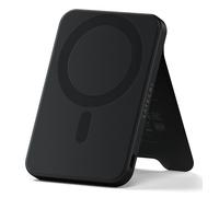 SATECHI OntheGo Power Bank, Qi2 Power Bank 5000mAh, 15W Fast Charging, Portable Battery Pack with Stand for for iPhone 17, 16, 15 to 12 Series & Android - Black