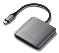 Satechi ST-H4CPDM interface hub USB Type-C 10000 Mbit/s Grey
