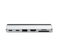 Dual USB-C Hub for Surface Pro 9, Microsoft Surface Pro 9 Docking Station with 3.2 USB-A, 4k/60Hz HDMI, USB4 Pass-through, 3.2 USB-C, UHS-I SD/TF Card