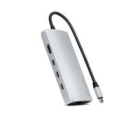 Satechi ST-P8KES laptop dock/port replicator Wired USB 3.2 Gen 1 (3.1 Gen 1) Type-C Silver
