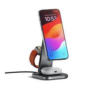 Satechi ST-Q31FM-EA. Charger type: Indoor Power source type: USB Charger compatibility: Headphones Smartphone Smartwatch USB Type-C ports quantity: 1 Wireless charging. Product colour: Grey Black
