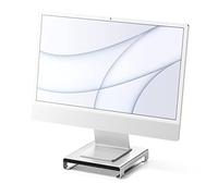 SATECHI Type-C Aluminum Monitor Stand Hub with USB-C Data, USB 3.0, Micro/SD Card Slots & 3.5mm Headphone Jack - For Apple Studio Display, iMac M1, iMac, iMac Pro (Silver)