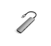 Satechi Type-C USB Passthrough HDMI Hub V2 space gray