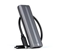 SATECHI USB-C Aluminum Tool-Free Enclosure for M.2 PCIE NVME and SATA SSD - Support USB 3.2 Gen 2, 10 Gbps, M.2 NVMe/SATA PCIe B+M Key, up to 4TB, UASP Trim for SSD Size 2242/2260/2280