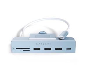 SATECHI USB-C Clamp Hub for 24-inch iMac M1 & Apple Studio Display, Blue