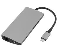 Satechi V2, ST-TCMA2M USB-C Male to HDMI Port, Gigabit Ethernet, 3 x USB 3.0 Ports, Micro/SD Card Readers Multiport Adapter 4.13 inch Space Grey