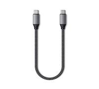 Satechi USB-C to USB-C Cable 100W, 10in/25cm, for iPhone 17 to 15 series, iPad Air & Pro M5 M4 M3, MacBook Air & Pro M5 M4 M3, Galaxy S25, Android, Windows and More
