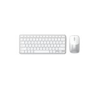 Satechi Wireless Keyboard and Mouse Combo, , Slim CEX1 with Multi-Device Bluetooth Pairing and USB-C Receiver Connectivity, Designed for Workspaces, Silver