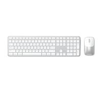 Satechi Wireless Keyboard and Mouse Combo, , Slim CEX3 with Multi-Device Bluetooth Pairing and USB-C Receiver Connectivity, Designed for Workspaces, Silver