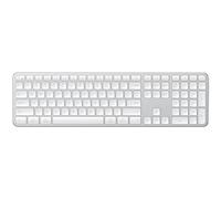 Satechi Wireless Keyboard Slim EX3 with Numeric Keypad, US QWERTY, Silver | English layout, 2.4GHz, instant OS switch button, up to 5 weeks battery, Bluetooth multi-device for Mac/Windows