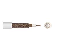 Satellite CT100 PVC White Coaxial Cable - 100m Drum