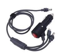 Satellite Mini DC Power Cable, 3 in 1 USB C Port 12V-24V Car Charger DC Power Cable and Cigarette Lighter 18AWG Extension Power Cable Accessories for Mini Dish Antenna (1m) (2m)