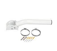 Satellite Mounting Kit for V2 Rectangular Dish, J Pole Wall Roof Mount Bracket with Adjustable Angle for Satellite Antenna, TV Antenna, WiFi Extender Installation