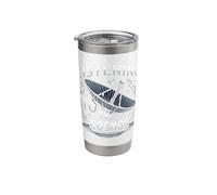 Satellite Tracking Enthusiast Space Observation Orbital Stainless Steel Insulated Tumbler