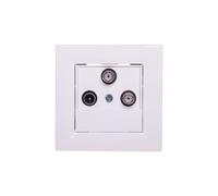 Satellite TV antenna socket end 1 dB white Asfora EPH3600121