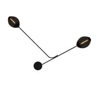 Satellite Wall Lamp Hardwired Black Semi Matt