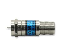 SatelliteSale 3 dB F-Type RF Attenuator 75 Ohm FAM Series Inline Coaxial Signal Reducer 5 MHz-3 GHz for CATV Cable Modem HDTV OTA Antenna RG6 RG59 RG11